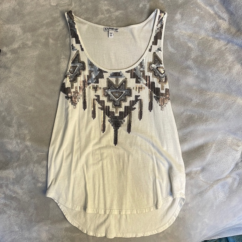 Express Sequin Tank Top